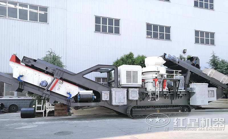 履帶圓錐破碎機(jī)，遙控移動(dòng)